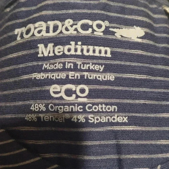 Toad&Co Marley blue striped A line minidress - Picture 4 of 4